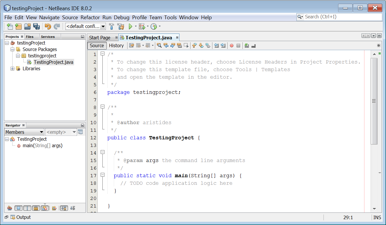 Creating a New Java Project in Netbeans IDE – Aristides S. Bouras Creating a New Java Project in Netbeans IDE – Aristides S. Bouras